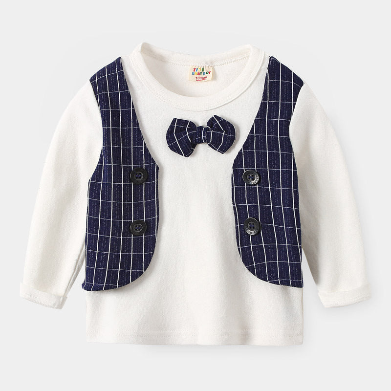 [513713] - Atasan Kaos Rompi Lengan Panjang Anak Laki-Laki - Motif Aesthetic Box