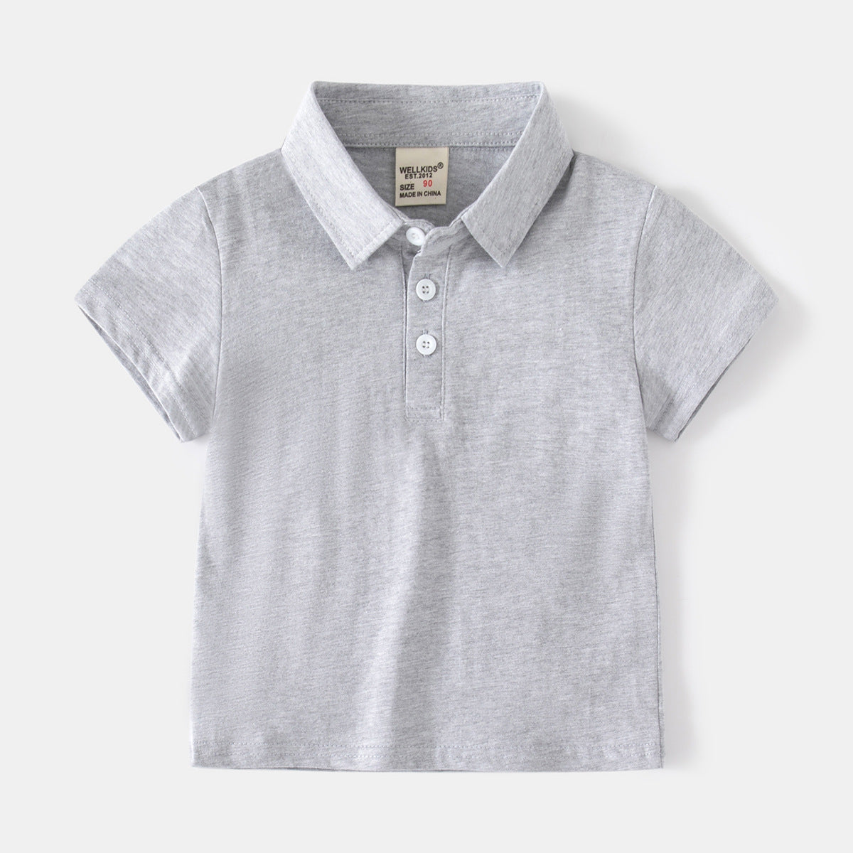 [513716] - Atasan Kaos Polo Kerah Anak Laki-Laki - Motif Plain Rough