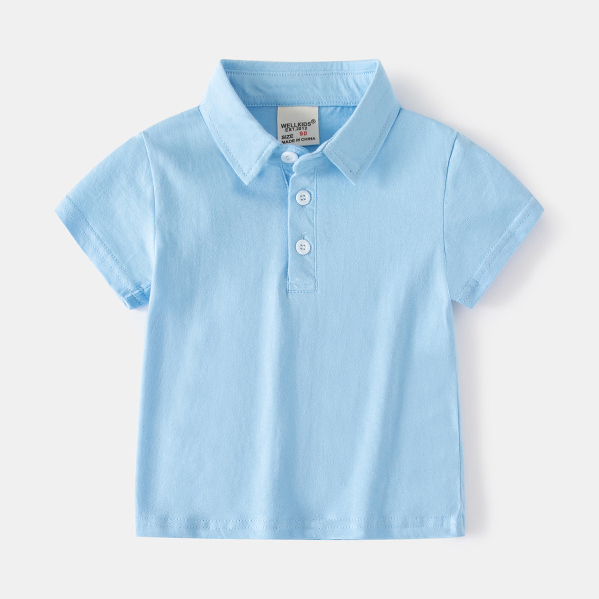 [513716] - Atasan Kaos Polo Kerah Anak Laki-Laki - Motif Plain Rough