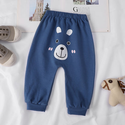 [514107] - Bawahan Panjang / Celana Jogger Fashion Anak - Motif Bear Face