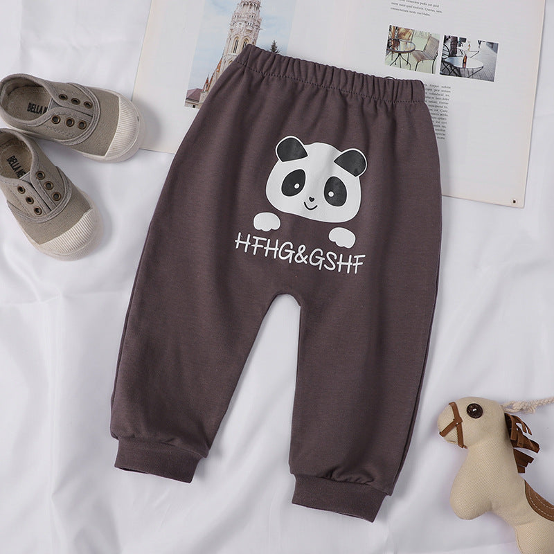 [514108] - Bawahan Panjang Import / Celana Jogger Fashion Anak - Motif Panda Face