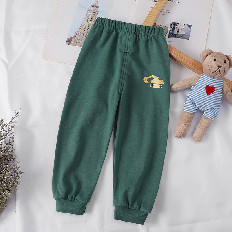 [514114] - Bawahan Panjang / Celana Jogger Fashion Anak - Motif Dredge Car