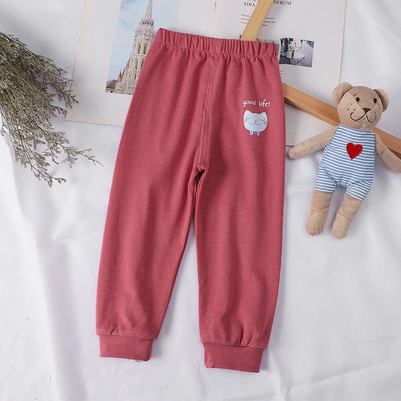 [514117] - Bawahan Panjang / Celana Jogger Fashion Anak - Motif Good Cat