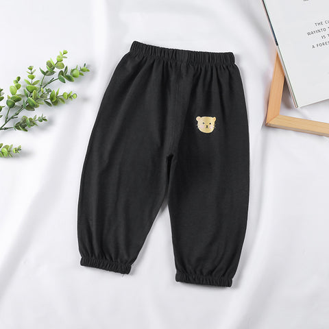 [514128] - Bawahan Panjang / Celana Harem Fashion Anak - Motif Mustachioed Animal