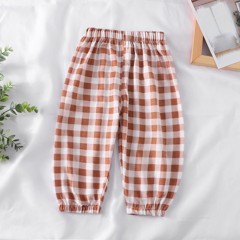 [514129] - Bawahan Panjang / Celana Harem Fashion Anak - Motif Abstract Plaid