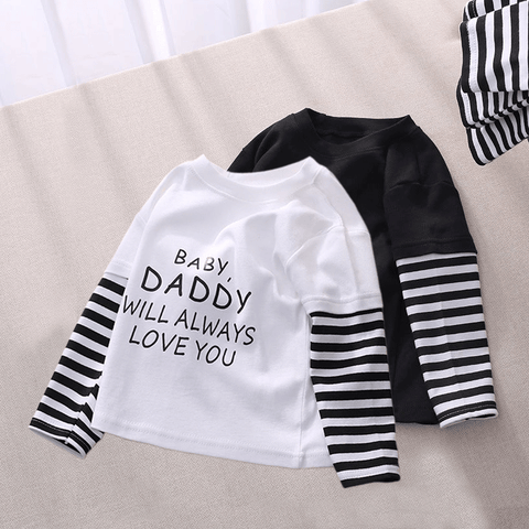 [514133] - Atasan Panjang / Kaos Ootd Anak - Motif Baby Alphabet