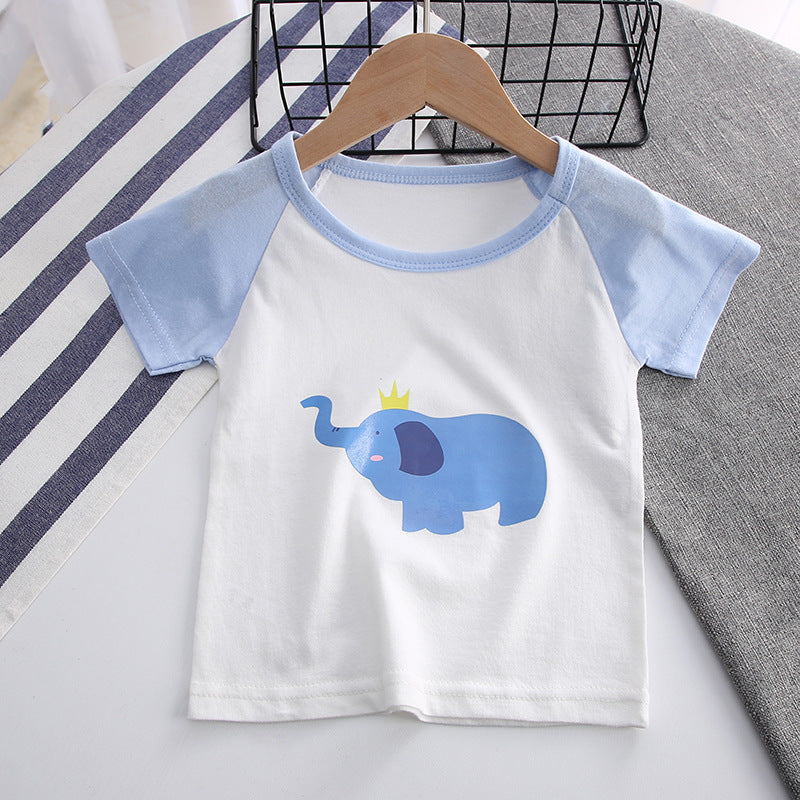 [514145] - Import Atasan Kaos Anak / Baju Atasan Anak - Motif Elephant King