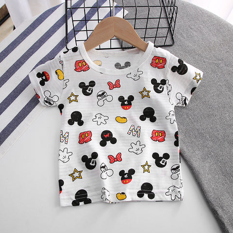 [514156] - Import Atasan Kaos Anak / Baju Atasan Anak - Motif Mickey Pattern