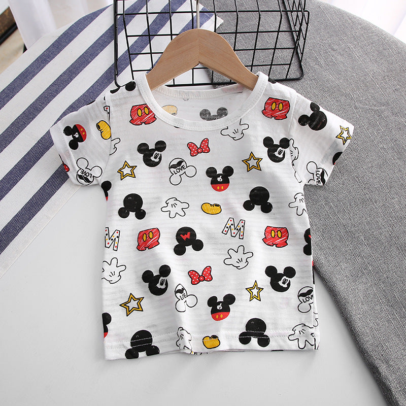 [514156] - Import Atasan Kaos Anak / Baju Atasan Anak - Motif Mickey Pattern