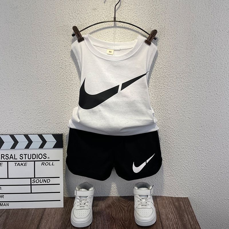 [516101] - Setelan Kaos Kutung Anak Import - Motif Checklist Sport