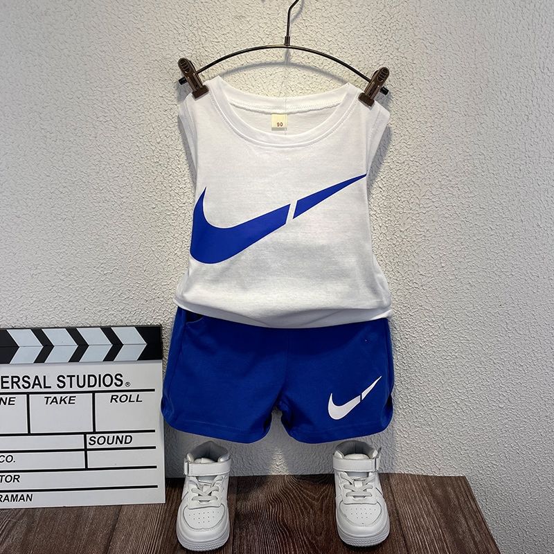 [516101] - Setelan Kaos Kutung Anak Import - Motif Checklist Sport