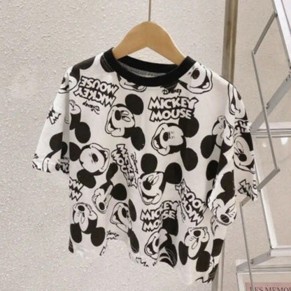 [516102] - Atasan Kaos Pendek Style Import - Motif Mickey Mouse