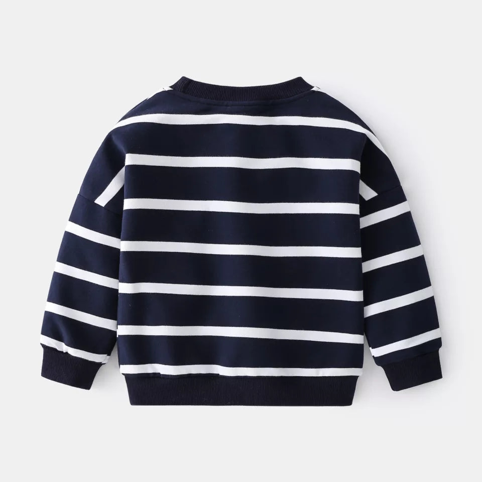 [513139] - Atasan Sweater Fashion Anak Laki-Laki - Motif Dino Pocket