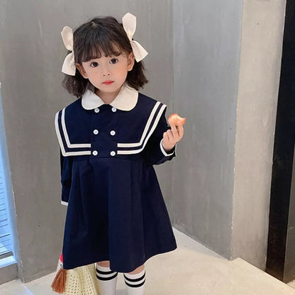 [507339] - Dress Fashion Anak Perempuan Import - Motif Japanese Collar