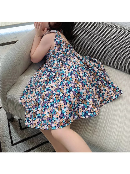 [507257] - Dress Fashion Anak Perempuan - Motif Flower Sprinkle