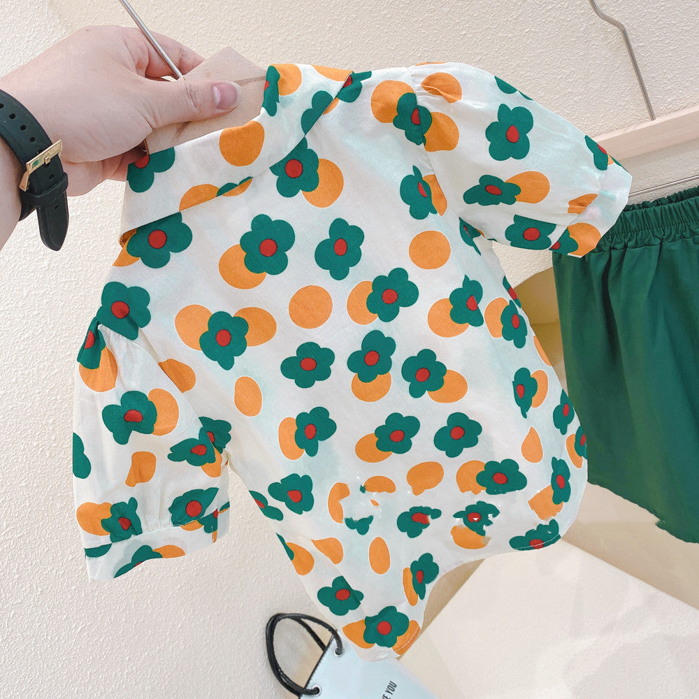 [363477] - Setelan Anak Fashion Trendy - Motif Round Flower