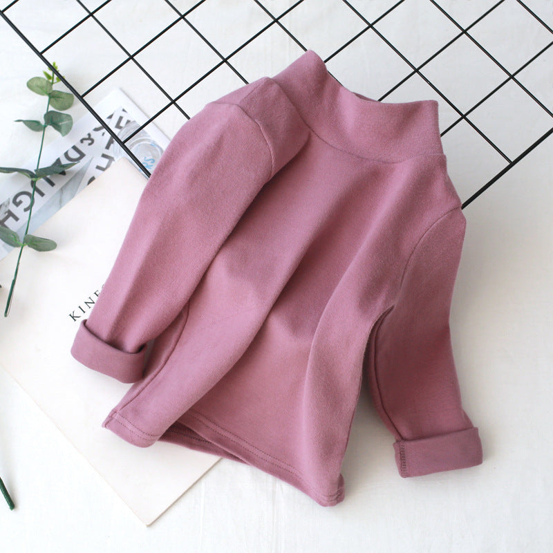 [602102-Small Size Girly Colors] - Baju Atasan Kaos Lengan Panjang Sweater Turtleneck Anak Perempuan - Motif Soft