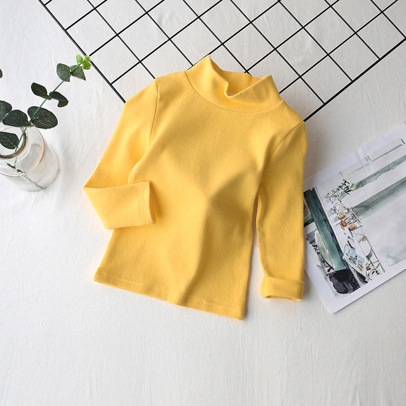 [602102-Small Size Girly Colors] - Baju Atasan Kaos Lengan Panjang Sweater Turtleneck Anak Perempuan - Motif Soft