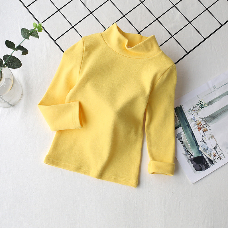 [602102-Small Size Girly Colors] - Baju Atasan Kaos Lengan Panjang Sweater Turtleneck Anak Perempuan - Motif Soft