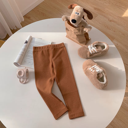 [602105-Small Size Basic Colors] - Celana Legging Polos Import Anak Perempuan - Motif Plain