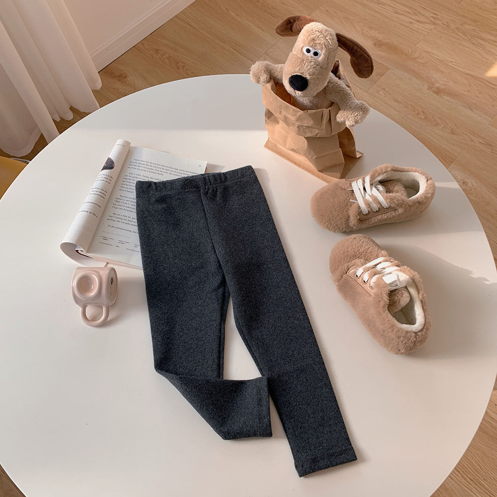 [602105-Small Size Basic Colors] - Celana Legging Polos Import Anak Perempuan - Motif Plain