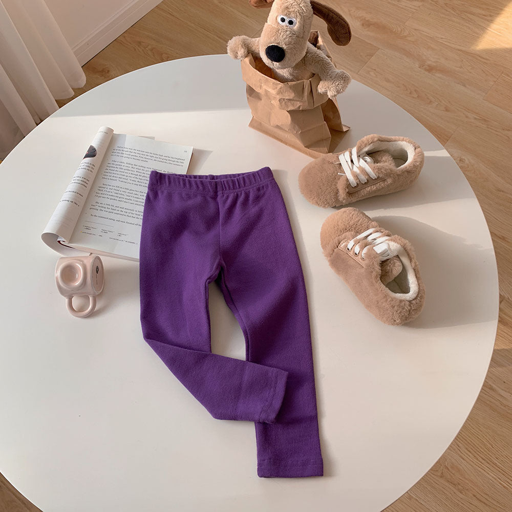 [602105-Small Size Girly Colors] - Bawahan Celana Panjang Legging Polos Anak Perempuan - Motif Plain