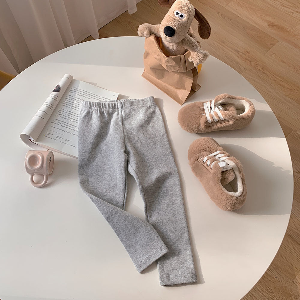 [602105-Small Size Basic Colors] - Celana Legging Polos Import Anak Perempuan - Motif Plain