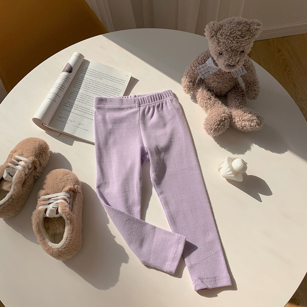 [602105-Small Size Girly Colors] - Bawahan Celana Panjang Legging Polos Anak Perempuan - Motif Plain