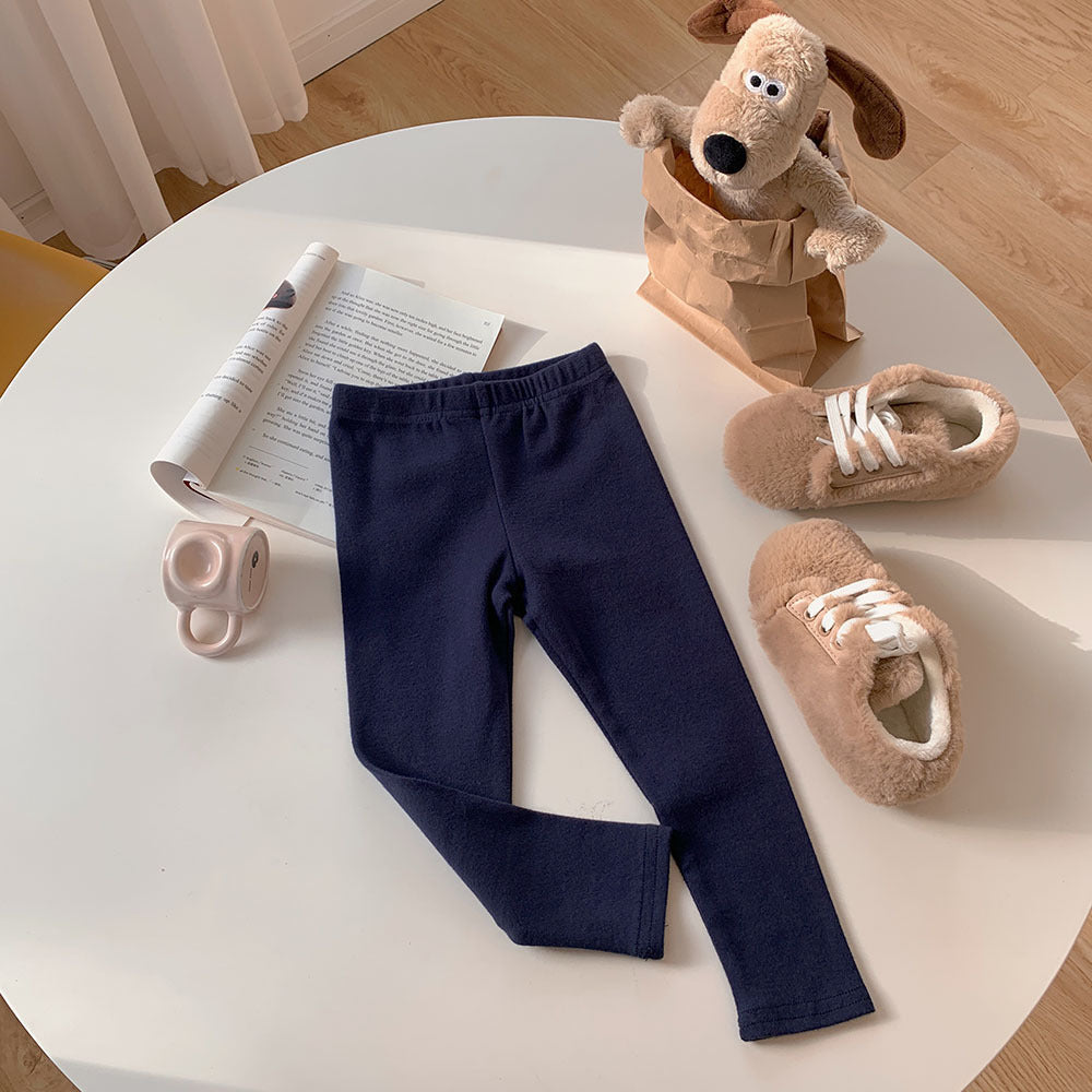 [602105-Small Size Basic Colors] - Celana Legging Polos Import Anak Perempuan - Motif Plain