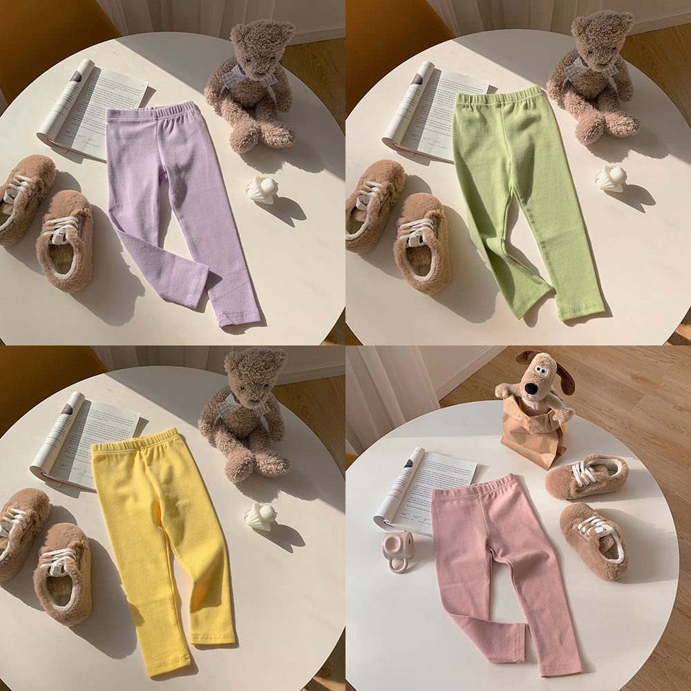 [602105-Small Size Girly Colors] - Bawahan Celana Panjang Legging Polos Anak Perempuan - Motif Plain