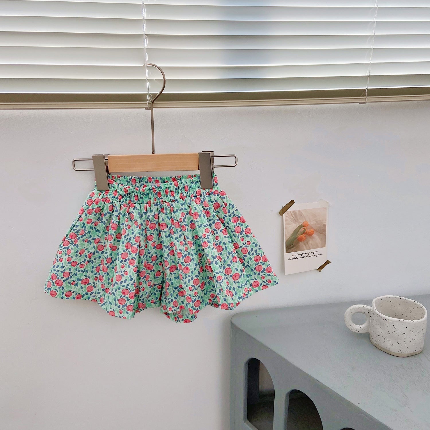 [602110-B] - Bawahan Celana Rok Pendek Bunga Bawahan Anak Perempuan - Motif Flower