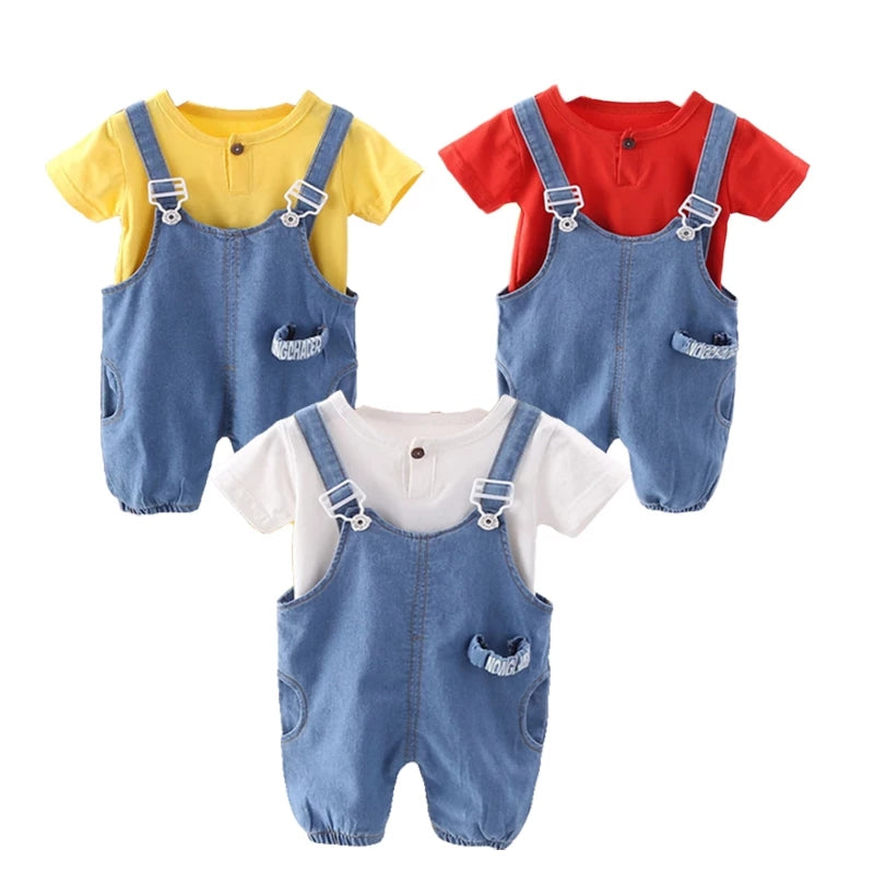 [368421] - Setelan Overall Fashion Anak - Motif Side Pockets