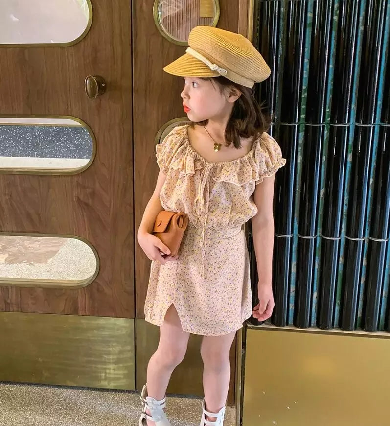 [507238] - Setelan Ootd Fashion Anak Perempuan - Motif Little Flower
