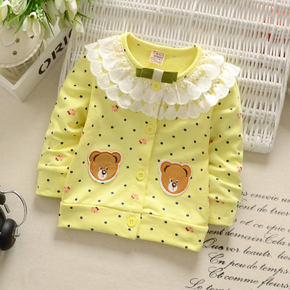 jual [102131] - Jaket Cardigan Anak 6 Bln - 3 Thn Motif Cute Bear [B1121] 