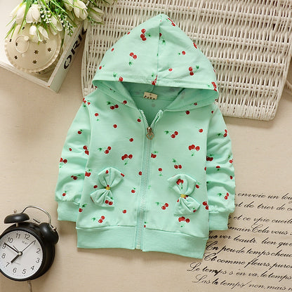 jual [102139] - Jaket Hoodie Anak 1- 4 Thn Motif Cute Cherry [B1120] 