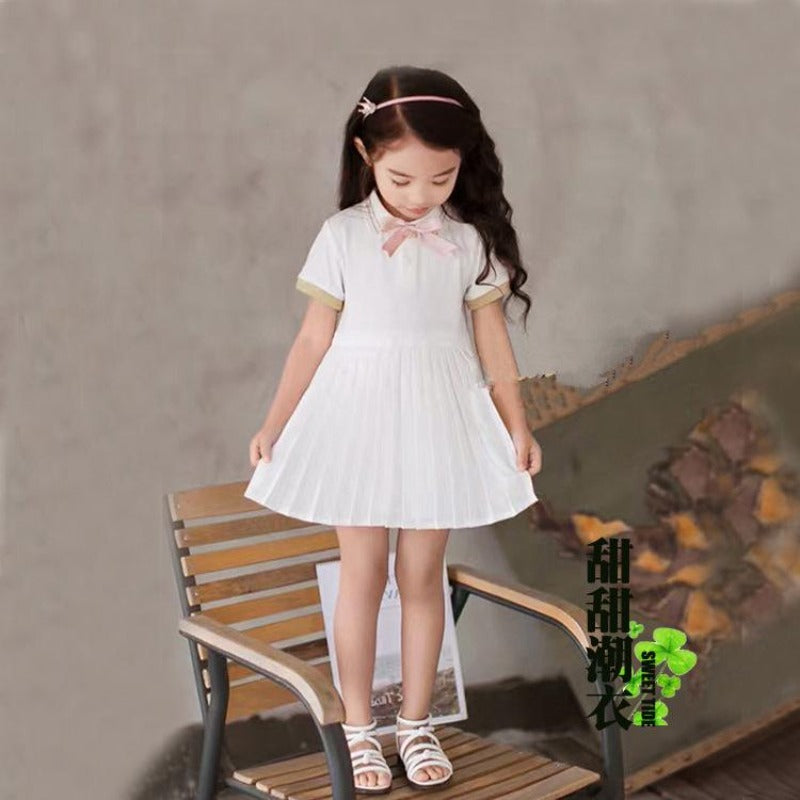 [507173] - Dress Fashion Anak Perempuan - Motif Collar Fashion