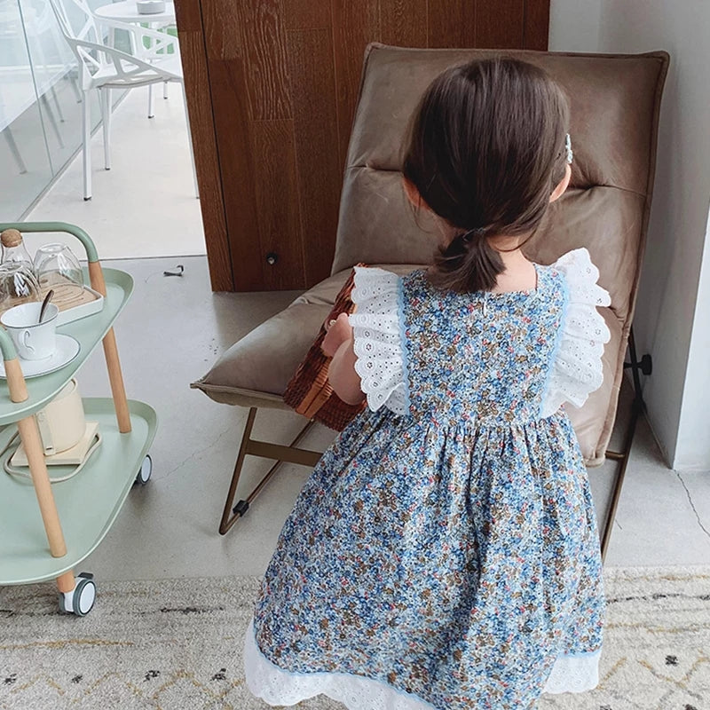 [507328]- Dress Fashion Anak Perempuan - Motif Lace Sleeve