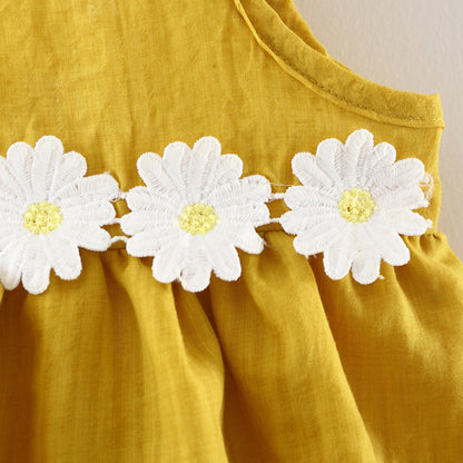 [340128] - Setelan Blouse Import Fashion Anak Perempuan - Motif Flower Row