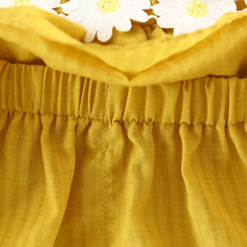 [340128] - Setelan Blouse Fashion Anak Perempuan - Motif Flower Row