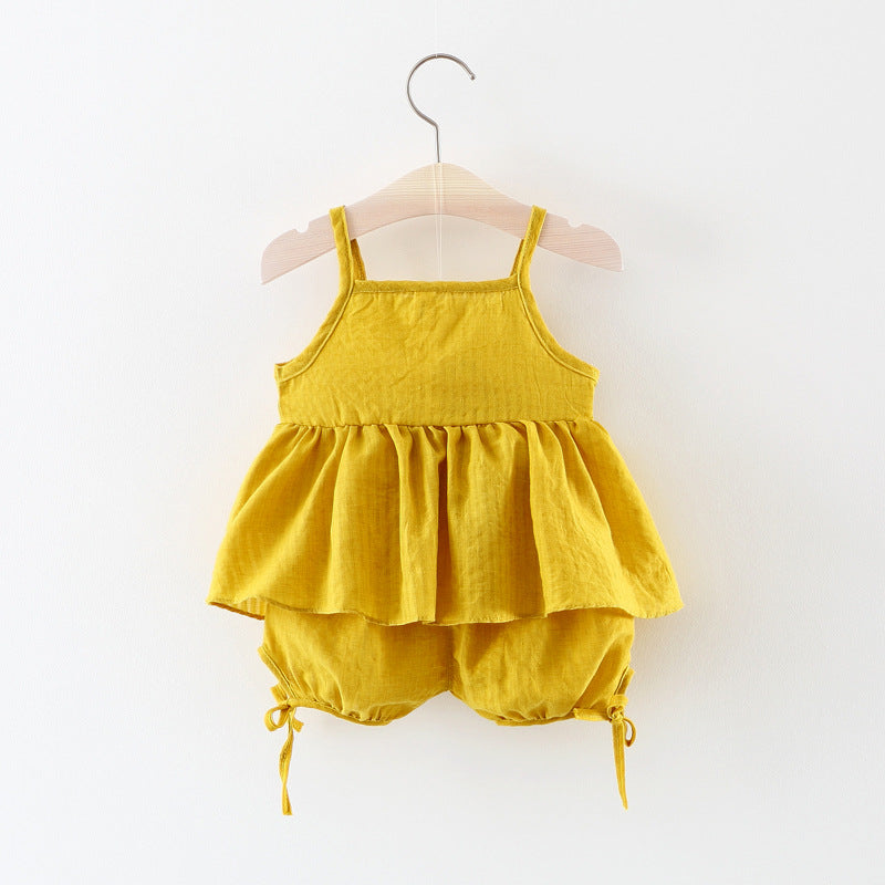 [340128] - Setelan Blouse Fashion Anak Perempuan - Motif Flower Row