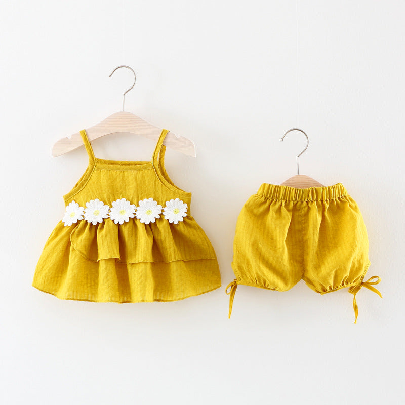 [340128] - Setelan Blouse Fashion Anak Perempuan - Motif Flower Row