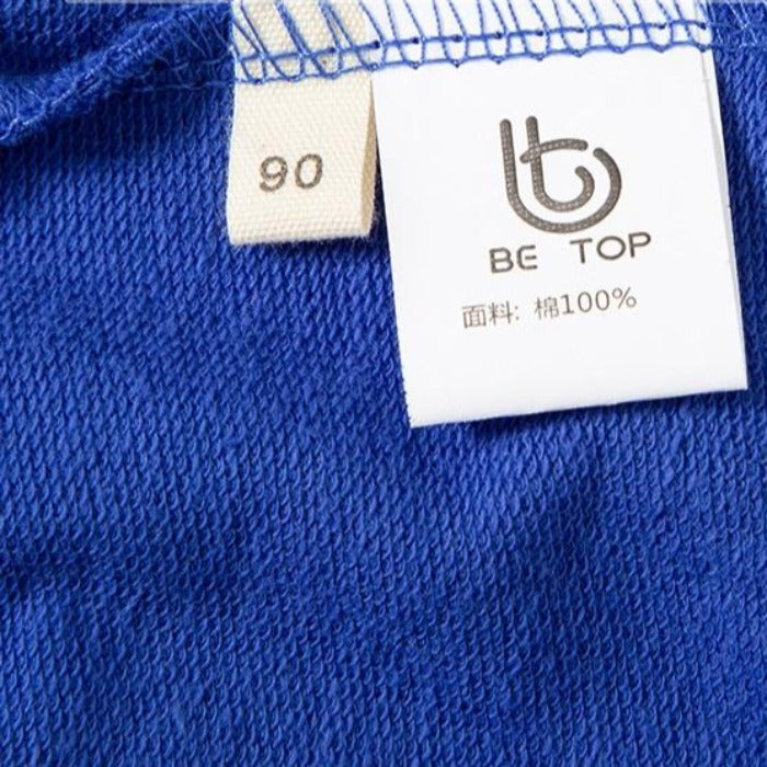 [370214-BLUE] - Celana Santai Anak - Motif Plain Lines