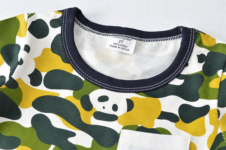 [357199] - Atasan Anak / Kaos Anak / Atasan Summer Anak Stylish - Motif Colorful Pandas