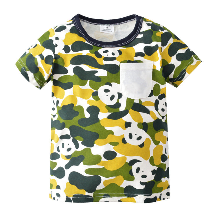 [357199] - Atasan Anak / Kaos Anak / Atasan Summer Anak Stylish - Motif Colorful Pandas