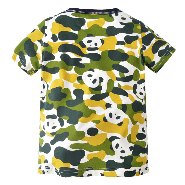 [357199] - Atasan Anak / Kaos Anak / Atasan Summer Anak Stylish - Motif Colorful Pandas