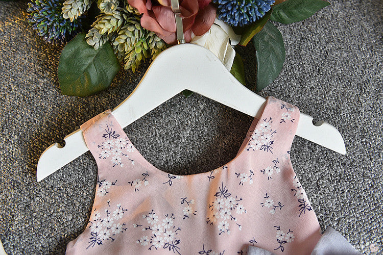 [363106-PINK] - Setelan Fashion Anak Perempuan Modish - Motif Lots of Flowers