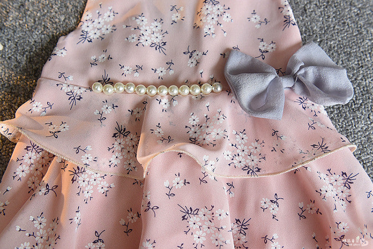[363106-PINK] - Setelan Fashion Anak Perempuan Modish - Motif Lots of Flowers