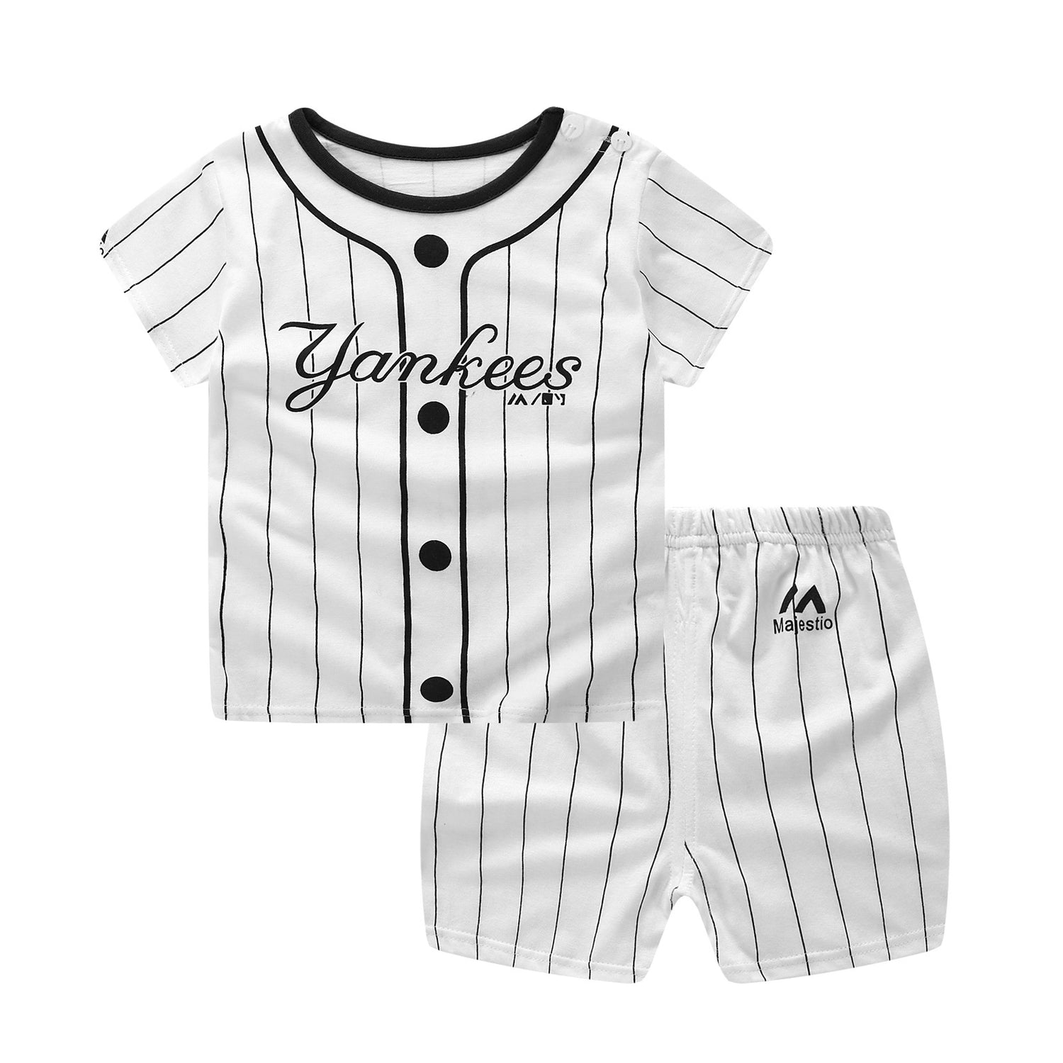 jual [102157] - Setelan Summer Wear Anak Usia 6 Bln - 4 Thn - Motif Baseball [B3289] 