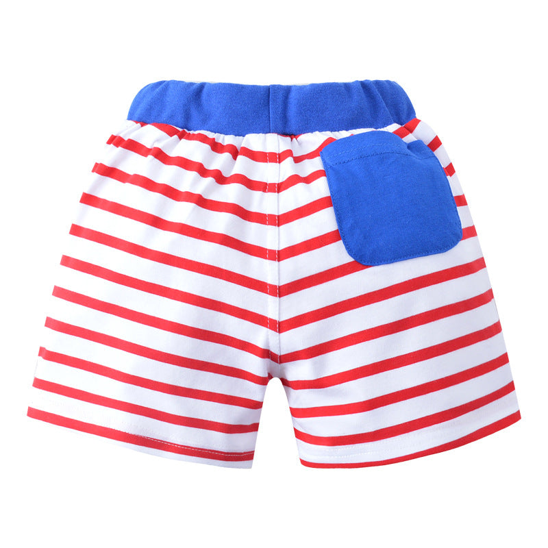 [357155] - Celana Training Anak  / Celana Santai Anak - Motif Red and White Lines