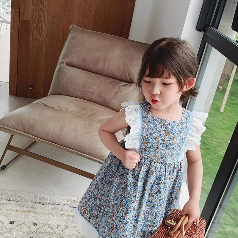 [507328]- Dress Fashion Anak Perempuan - Motif Lace Sleeve